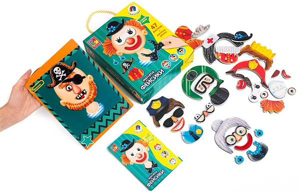 Фото - Настільна гра (3-4 роки) Vladi Toys "Фейсики" (укр) (VT3702-15)