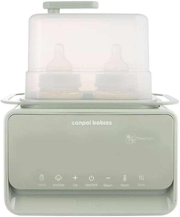 Фото - Підігрівач дитячих пляшечок стаціонарний Canpol babies та стерилізатор 7в1 з терморегулятором і підсвіткою (12/218)