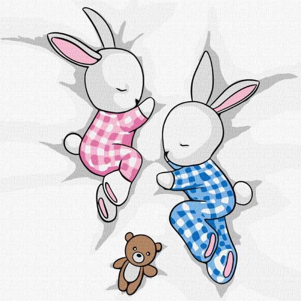 Картина за номерами Ideyka для дітей Солодкі сни 2 25х25 см (KHO6128)