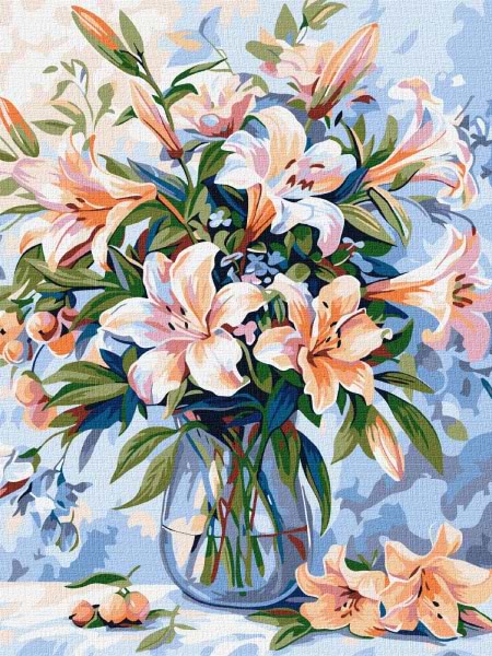 Картина по номерам Ideyka Цветочная поэма 30х40 см (KHO3281)