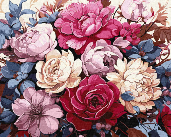 Купить Картина по номерам Ideyka Роскошный букет пионов 40х50 см (KHO3252) - Фото 1 Картина по номерам Ideyka Роскошный букет пионов 40х50 см (KHO3252) - Фото 1