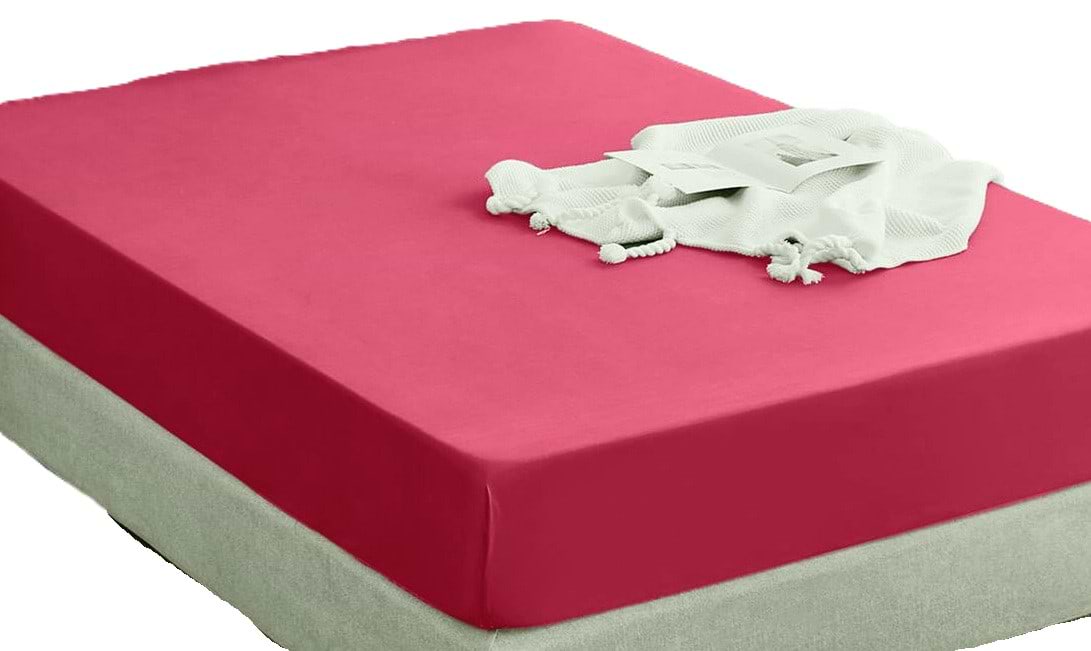 Простынь односпальная Zastelli на резинке Джерси розовое 100х200+ 25 см (09468-001724)