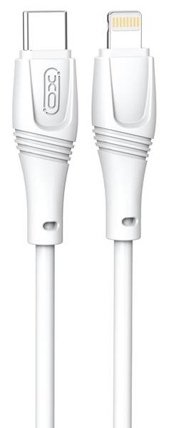 Кабель синхронізації даних XO NBQ239A Zeus Series High Elastic Type-C to Lightning 27W 1 m (NBQ239A_White)