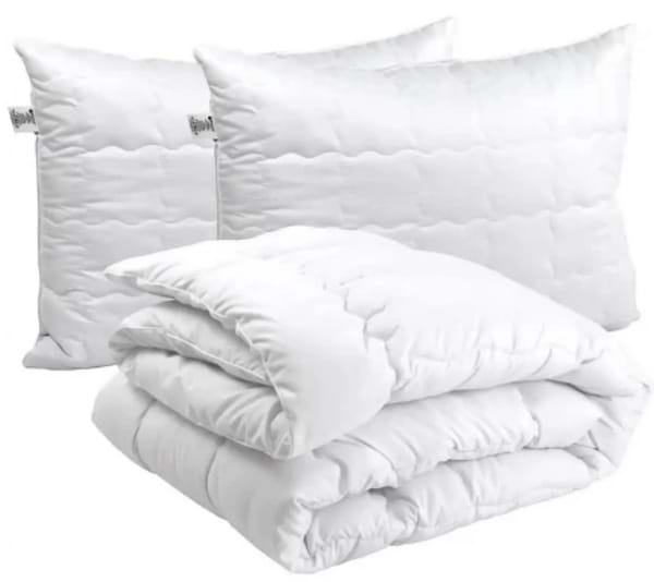 Фото - Набір ковдра євро + 2 подушки Руно 200х220 + 50х70 (925.52_Warm Silver) Фото - Набір ковдра євро + 2 подушки Руно 200х220 + 50х70 (925.52_Warm Silver)