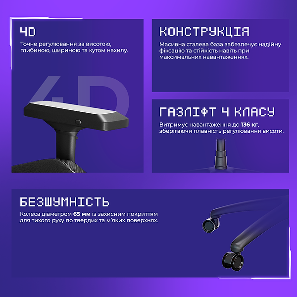 Фото - Крісло для геймерів Proove Gaming Arena Black (GCRN0001001)