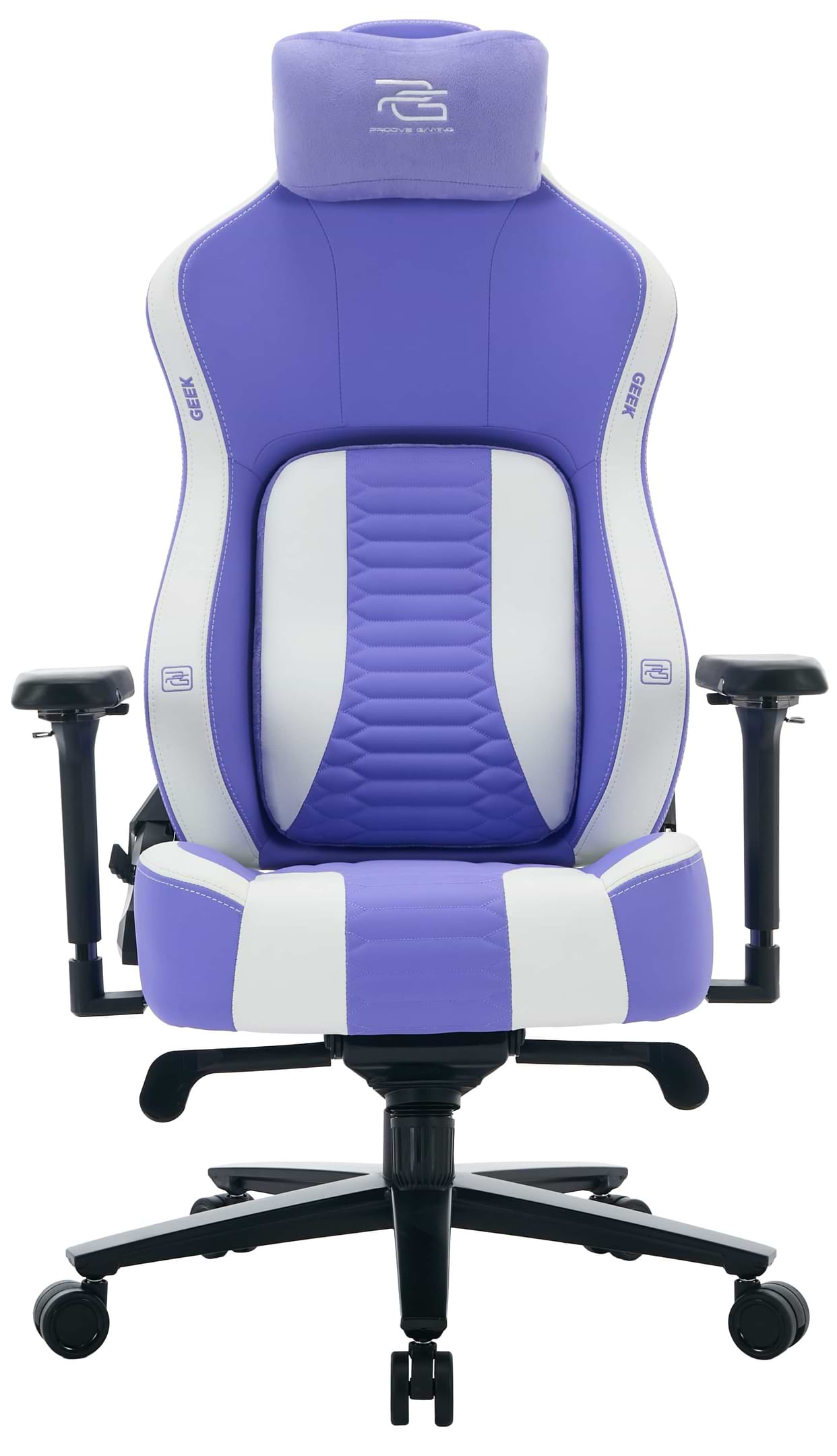 Крісло для геймерів Proove Gaming Geek White/Purple (GCGK00001016) - Фото 1