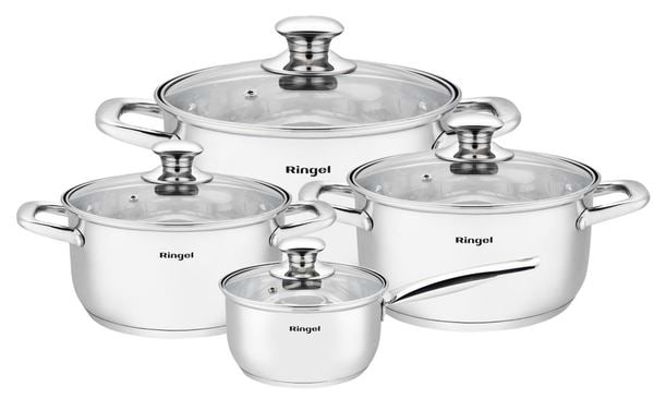 Фото - Набор посуды Ringel Grey line 8 пр. (RG-6009)