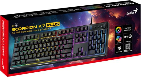 Фото - Клавиатура проводная игровая Genius Scorpion K7 Plus (31310056404)