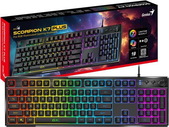 Фото - Клавиатура проводная игровая Genius Scorpion K7 Plus (31310056404)