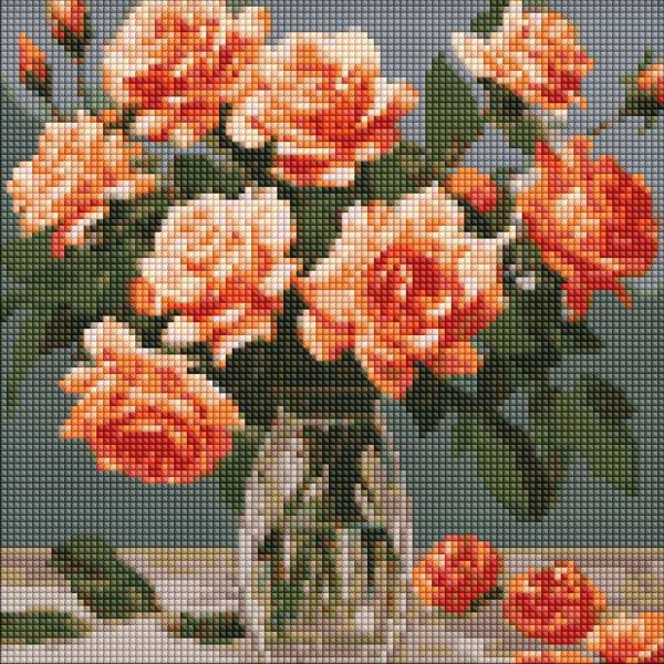 Алмазная живопись Ideyka Утонченный букет 30х30 см (AMO7887)