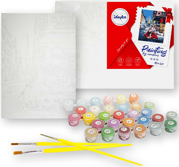 Фото - Картина по номерам Ideyka Город утром 40х50 см (KHO3646)