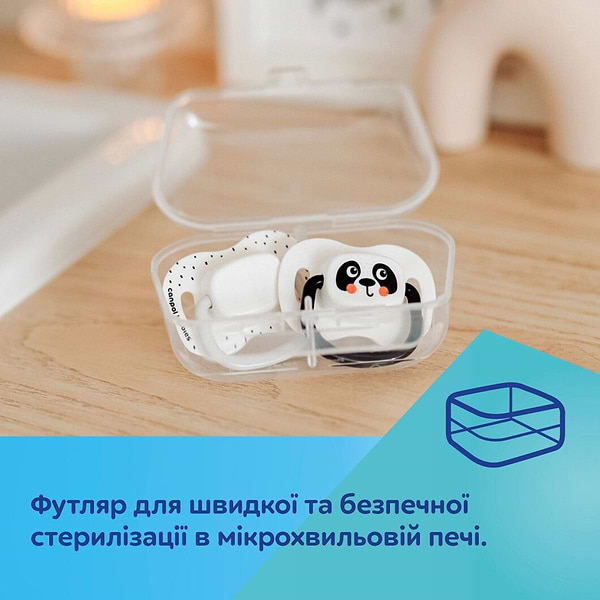 Фото - Симметричная пустышка Canpol babies BabiesBoo 6-18 мес 2 шт. белая (34/928_whi)