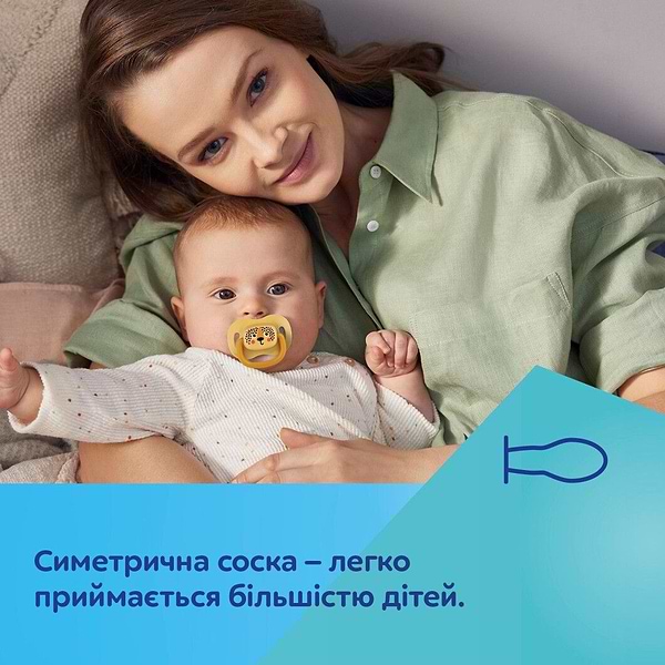 Фото - Симметричная пустышка Canpol babies BabiesBoo 6-18 мес 2 шт. белая (34/928_whi)