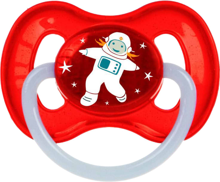 Круглая пустышка Canpol babies Space 6-18 мес красная (23/222_red_new)