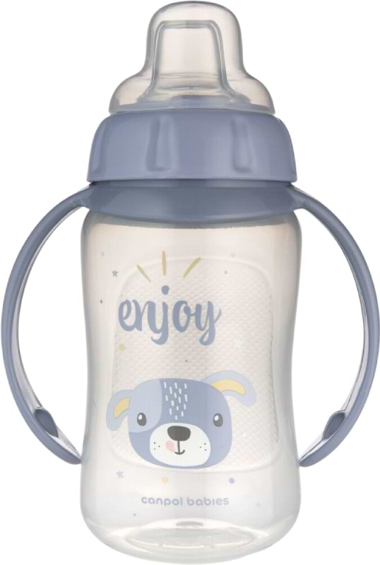 Поильник-непроливайка детский Canpol babies Cute Animals 320 мл синяя (56/512_blu2)