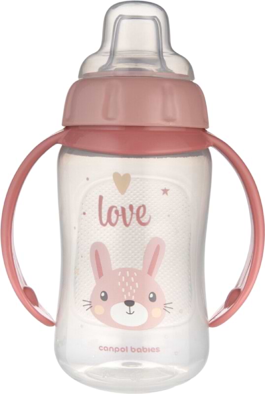 Поильник-непроливайка детский Canpol babies Cute Animals 320 мл розовая (56/512_pin2)