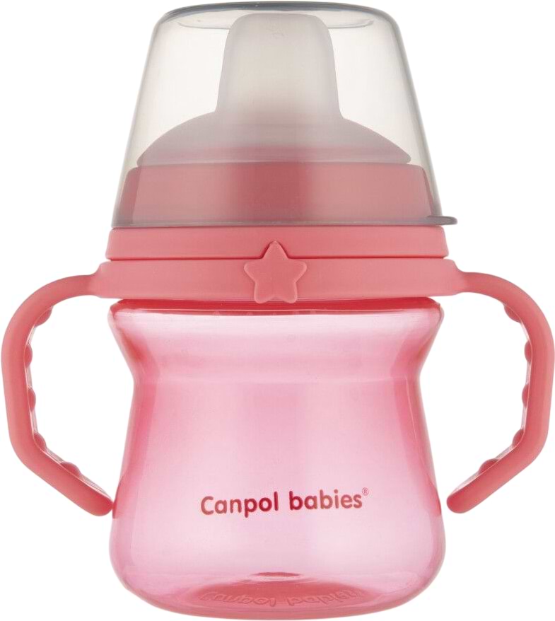 Поильник-непроливайка детский Canpol babies FirstCup 150 мл розовая (56/614_pin)