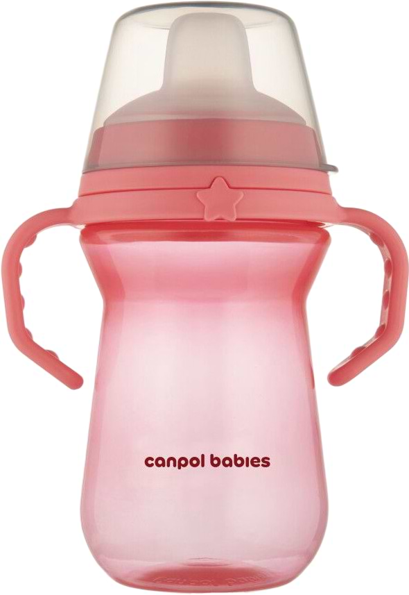 Поильник-непроливайка детский Canpol babies FirstCup 250 мл розовая (56/615_pin)