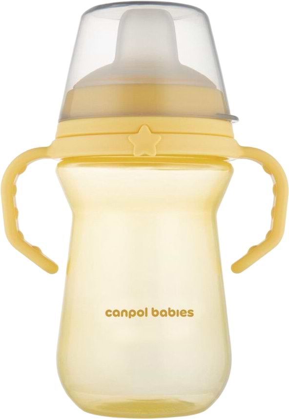 Поильник-непроливайка детский Canpol babies FirstCup 250 мл желтая (56/615_yel)