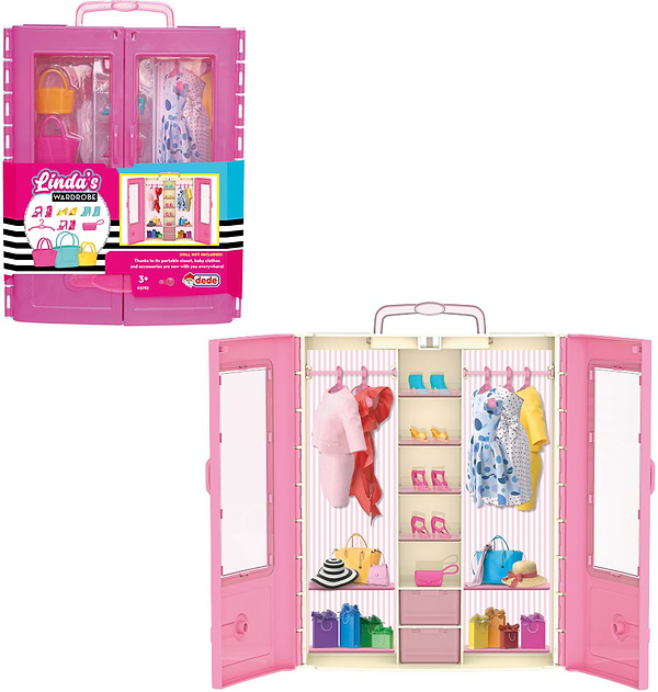 Фото - Меблі і будиночки для ляльки dede Гардеробна Linda (03783)