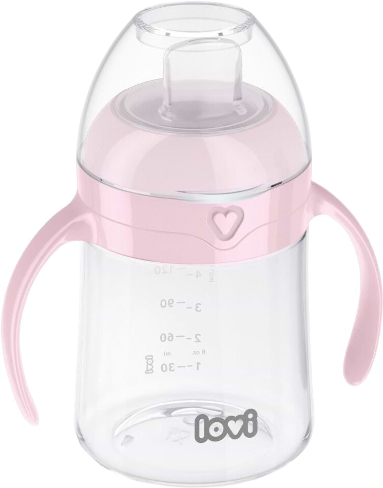 Чашка-непроливайка детская Lovi 150 мл розовая (35/353) - Фото 1