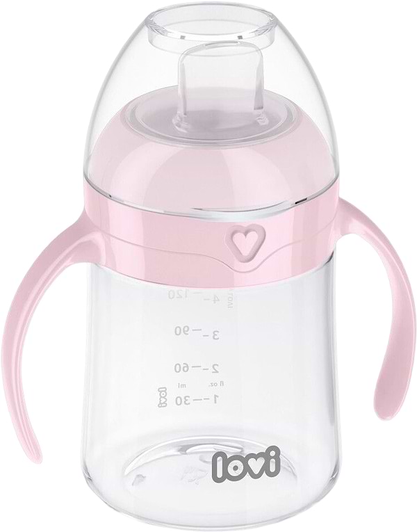 Фото - Чашка-непроливайка дитяча Lovi 150 мл рожева (35/353)