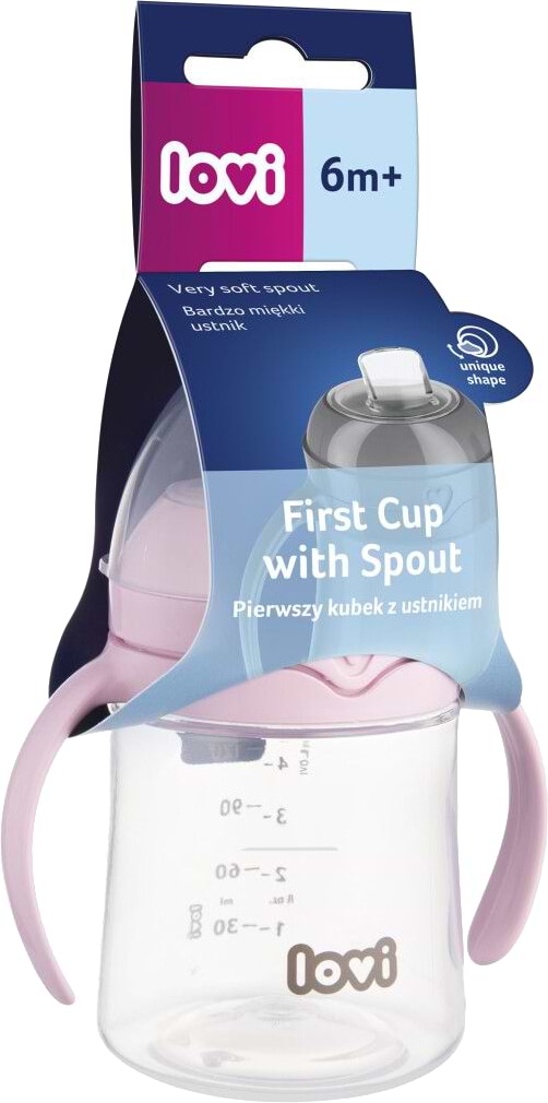 Фото - Чашка-непроливайка дитяча Lovi 150 мл рожева (35/353)