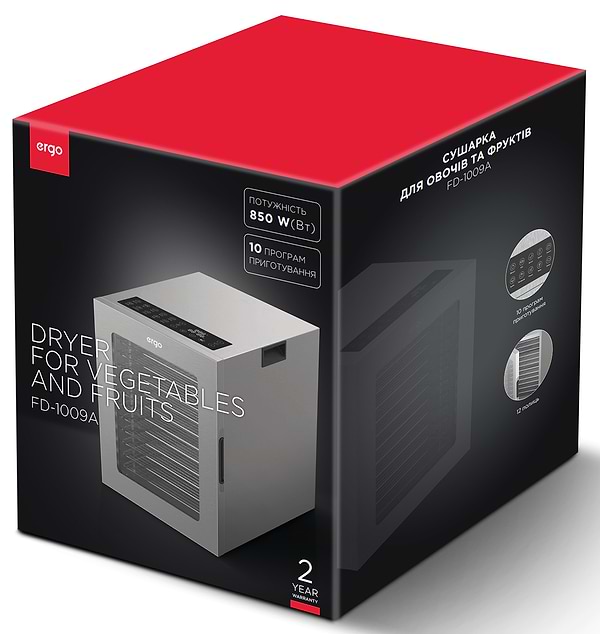 Фото - Сушилка для фруктов и овощей Ergo FD-1009A