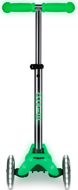 Фото - Триколісний самокат Micro серії Mini Deluxe Glow LED - КРИЖАНИЙ ЛАЙМ (MMD216)