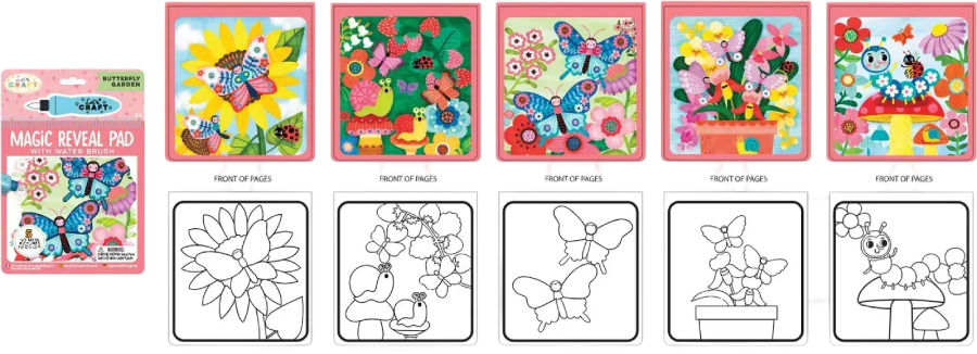 Раскраски Let’s Craft Магические превращения Яркие бабочки (MRP013) - Фото 1