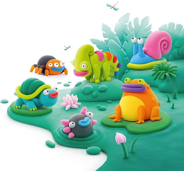 Фото - Масса для лепки Ліпака Экзотические животные (15025-UA01)