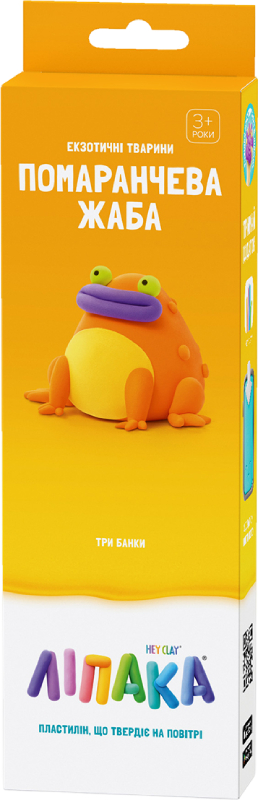 Фото - Масса для лепки Ліпака Экзотические животные: Оранжевая лягушка (30124-UA01)