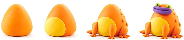 Фото - Масса для лепки Ліпака Экзотические животные: Оранжевая лягушка (30124-UA01)