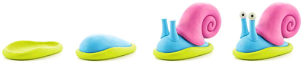 Фото - Масса для лепки Ліпака Экзотические животные: Гастропода (30125-UA01)