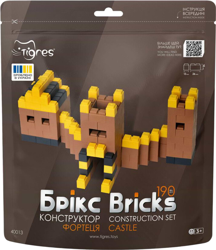 Пластиковий конструктор Tigres Брікс фортеця 190 ел. (40013) - Фото 1
