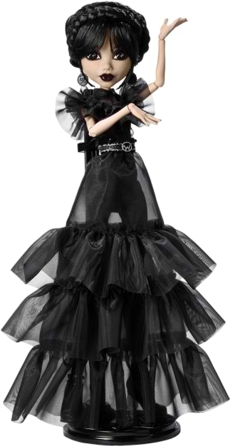 Коллекционная кукла Monster High Венздей "Танцы Rave'N", Monster High X Wednesday (HXJ03) - Фото 1