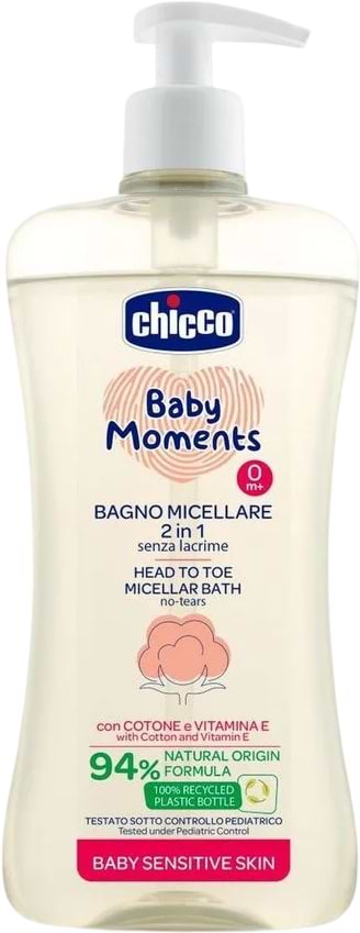 Шампунь для детей Chicco гель мицеллярный для чувствительной кожи Baby Moments 500 мл (10241.00)