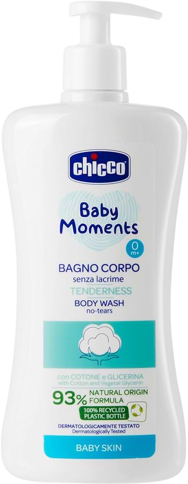 Гель для душа детский Chicco Без Слез деликатный Baby Moments 500 мл (10583.00) - Фото 1