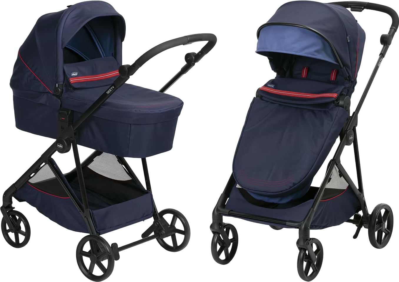 Коляска універсальна 2 в 1 Chicco 2 в 1 Seety (87097.79.01) - Фото 1