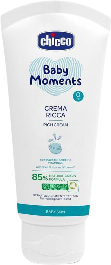 Фото - Крем від негоди дитячий Chicco живильний Baby Moments з маслом ши, 100 мл (10596.00)