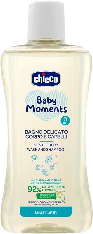 Шампунь для дітей Chicco Baby Moments 200 мл (10593.00) - Фото 1