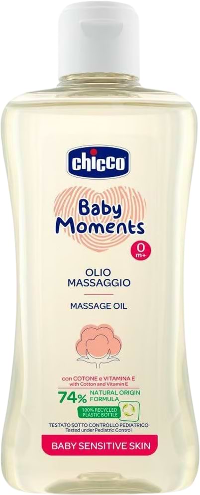 Фото - Масло для массажа Chicco для чувствительной кожи Baby Moments 200 мл (10242.00)