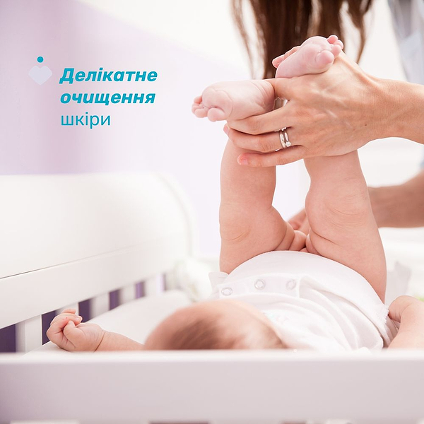 Фото - Сухие салфетки детские Chicco Baby Moments 60 шт. (10609.00)