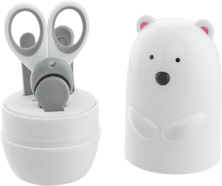 Набор детских маникюрных принадлежностей Chicco 4в1 медвежонок (10731.10)