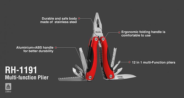 Фото - Плоскогубці Ronix RH-1191