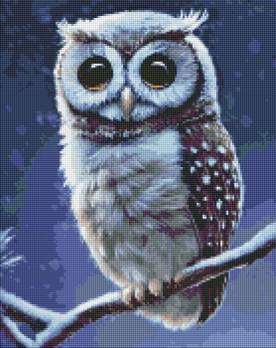 Алмазная живопись Ideyka Лесная совушка 40х50 см (AMO7413)