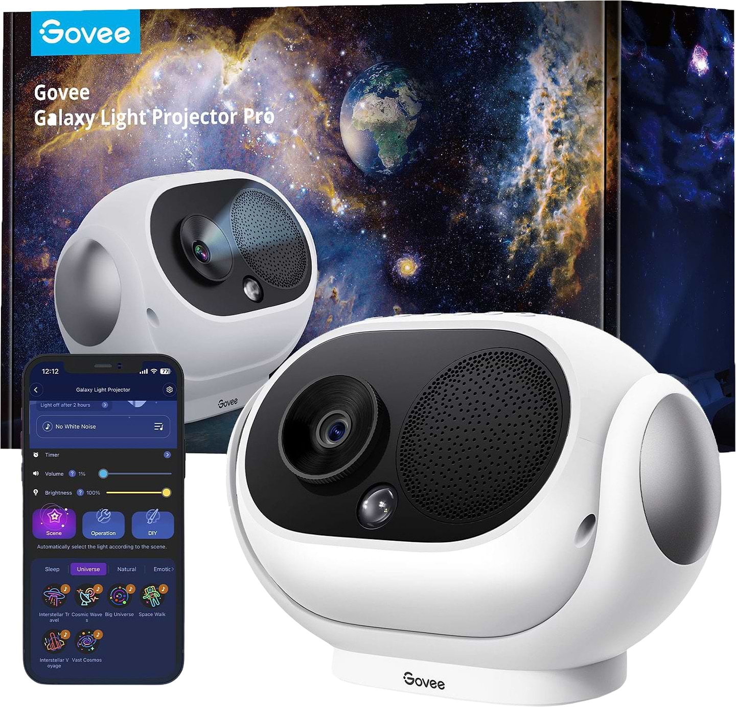 Нічник дитячий Govee H6092 Galaxy Star Projector (H6092301) - Фото 1