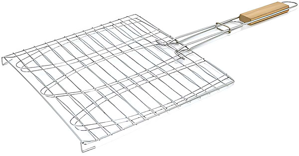 Фото - Решетка для гриля-барбекю Voltronic для риби 28х28 см (YT-GRf28)