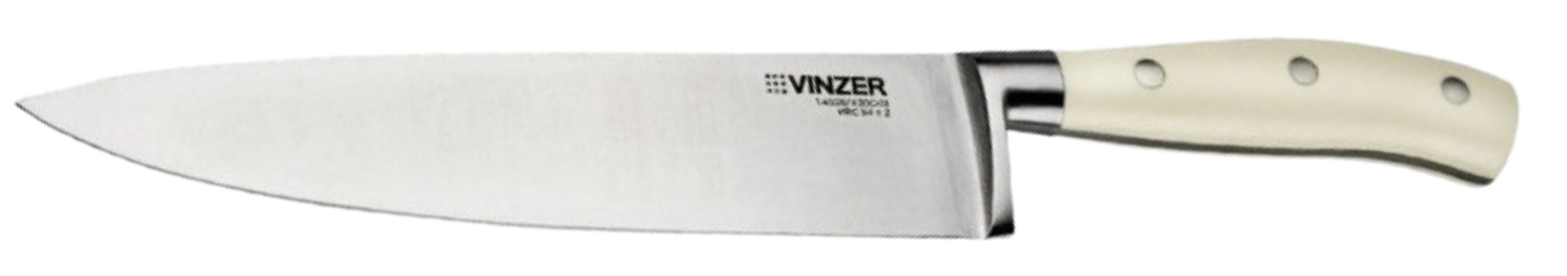 Купити Ніж кухаря Vinzer Ivory Line 20.3 см (50278) - Фото 1 Ніж кухаря Vinzer Ivory Line 20.3 см (50278) - Фото 1