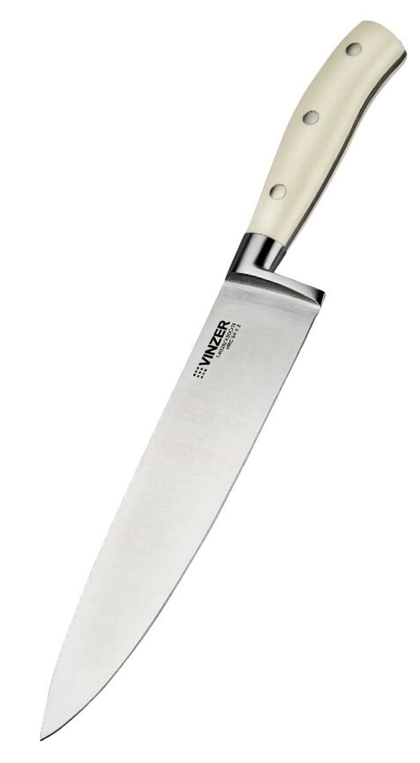 Фото - Ніж кухаря Vinzer Ivory Line 20.3 см (50278)